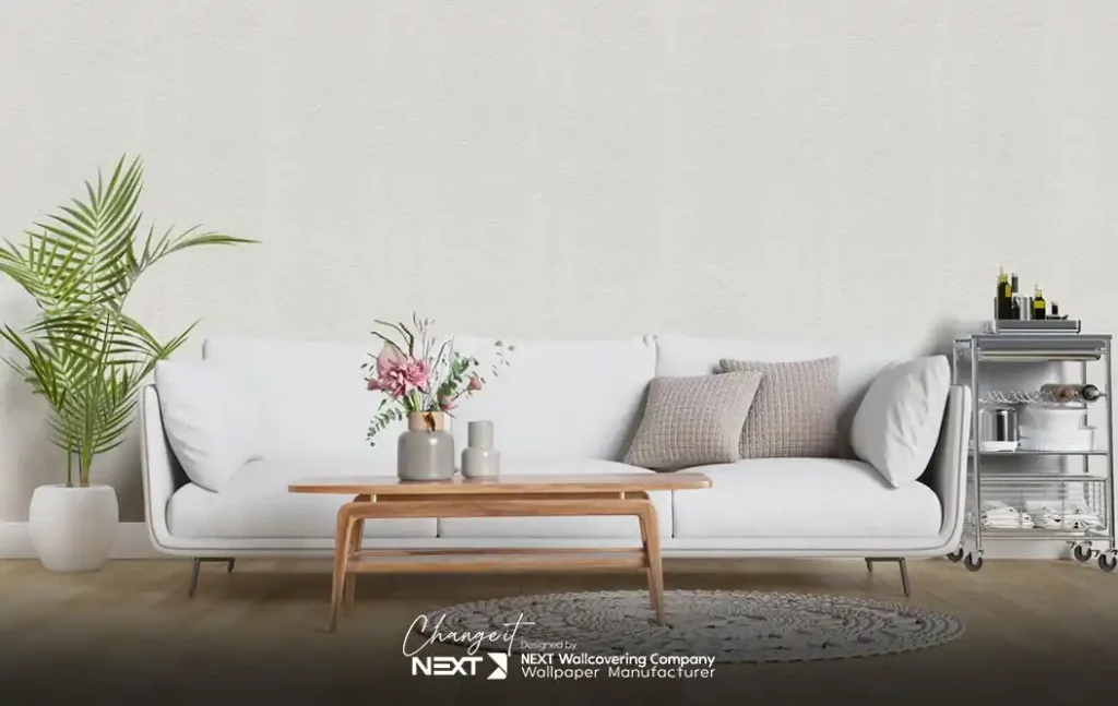 کاغذ دیواری رنگ روشن برای پذیرایی