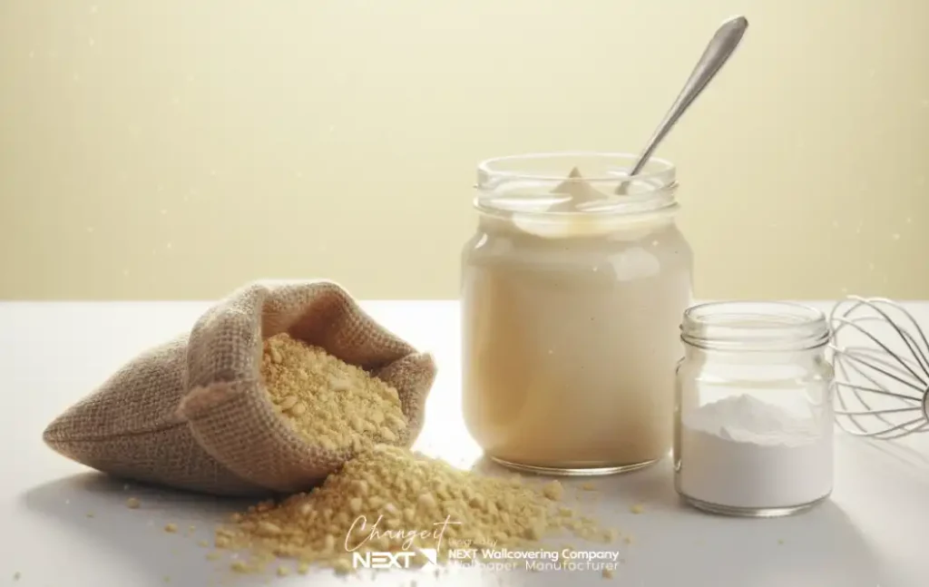 چسب کازئین برای کاغذ دیواری