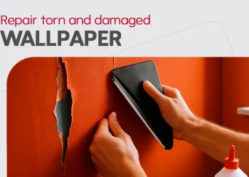 بهترین روش های موثر ترمیم کاغذ دیواری پاره شده