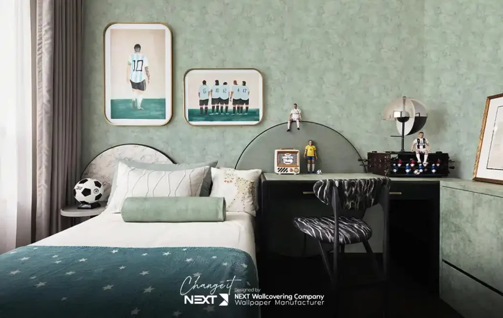 دکوراسیون اتاق خواب ساده و شیک پسرانه