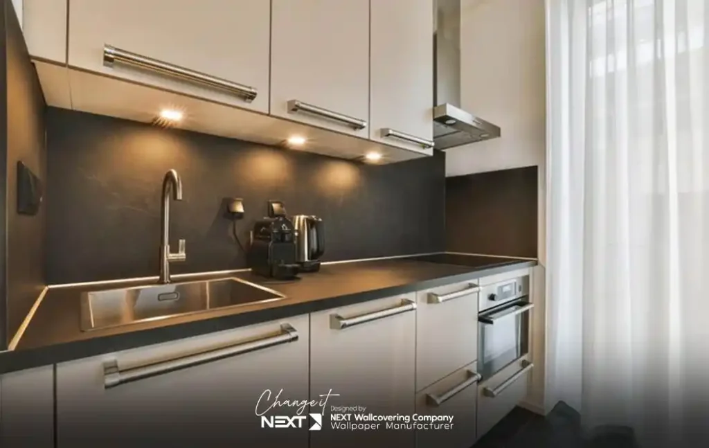 کاغذ دیواری مدرن برای آشپزخانه