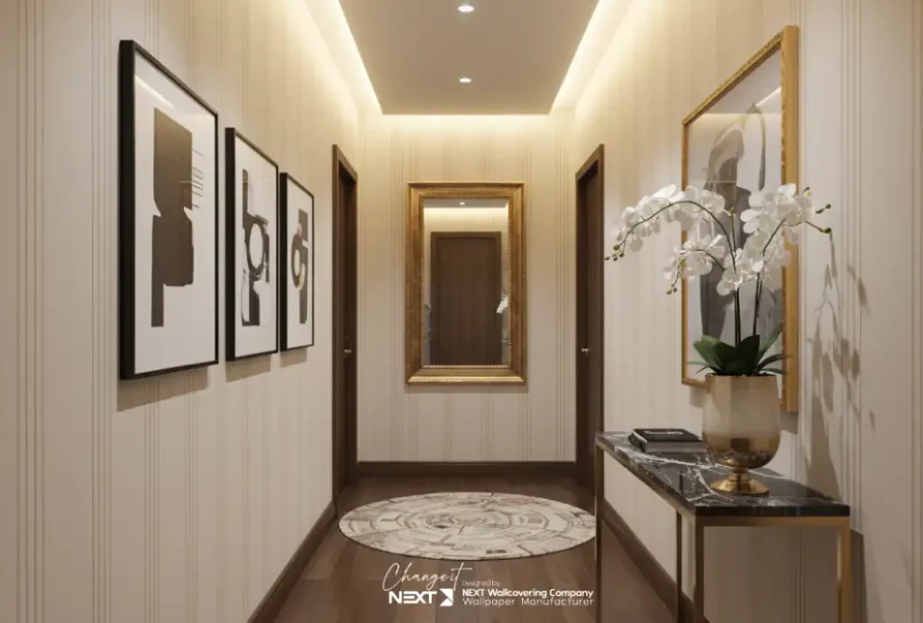 کاغذ دیواری راه ورودی خانه