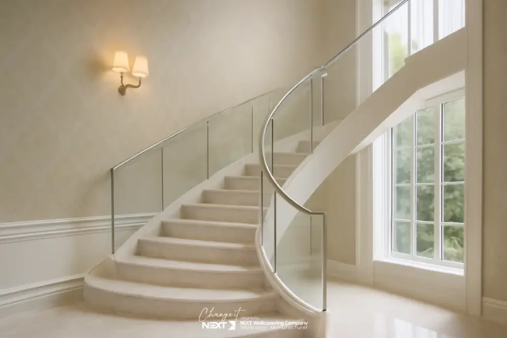 کاغذ دیواری راه پله لاکچری