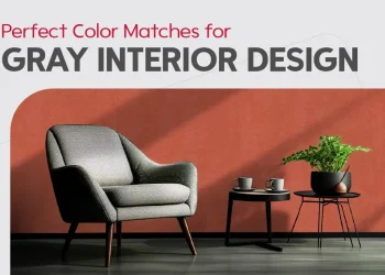 مکمل رنگ طوسی در دکوراسیون