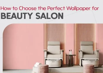 کاغذ دیواری سالن زیبایی