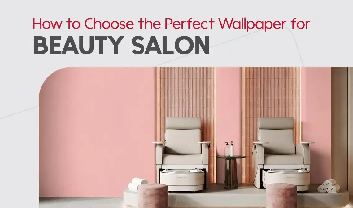 کاغذ دیواری سالن زیبایی