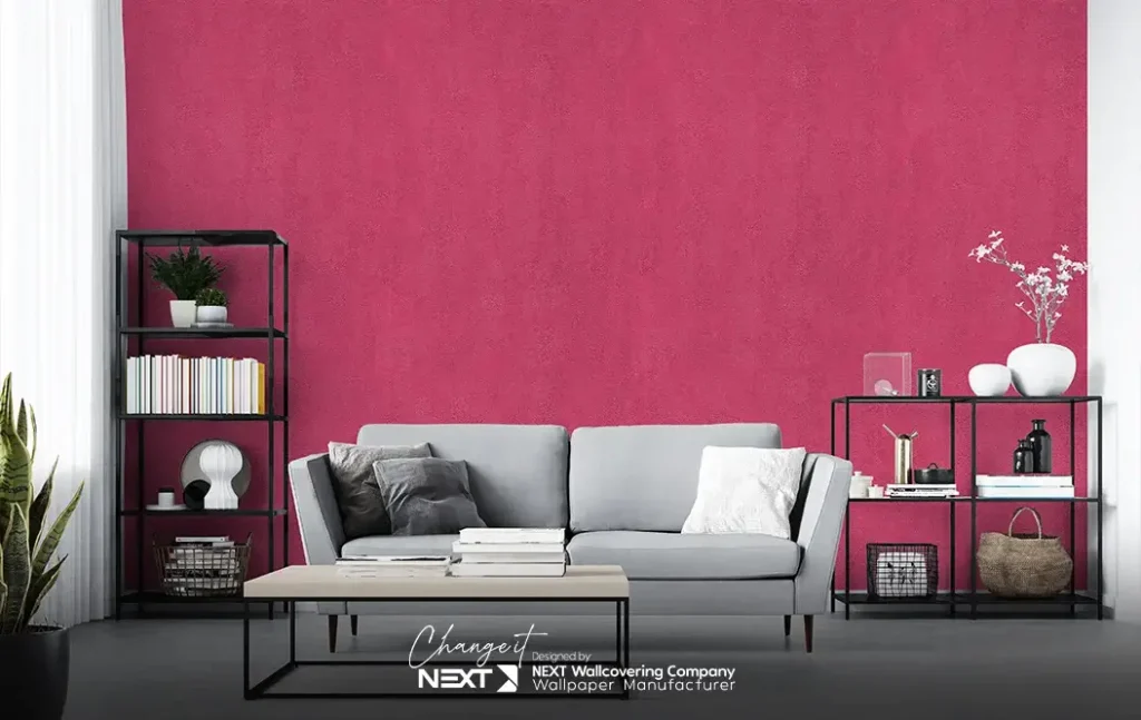 ترکیب رنگ مبل طوسی و صورتی