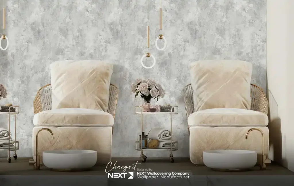 کاغذ دیواری آرایشگاه زنانه