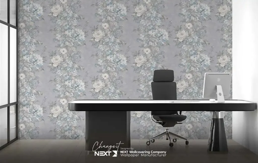 کاغذ دیواری پتینه برای اتاق کار