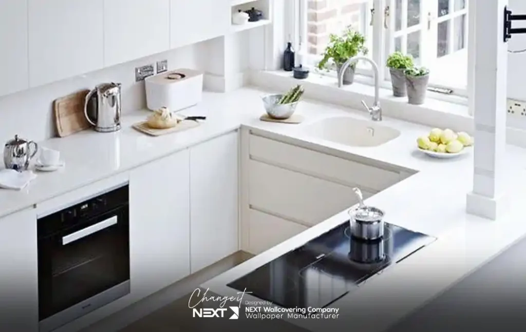 دکوراسیون آشپزخانه کوچک بدون اپن