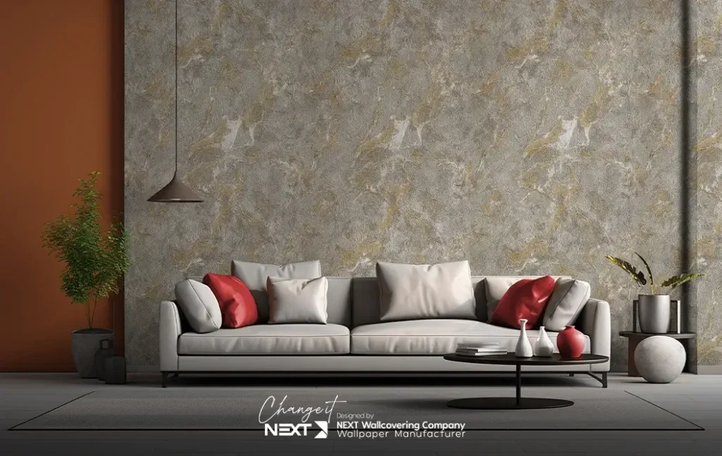 ترکیب رنگ قرمز با طوسی