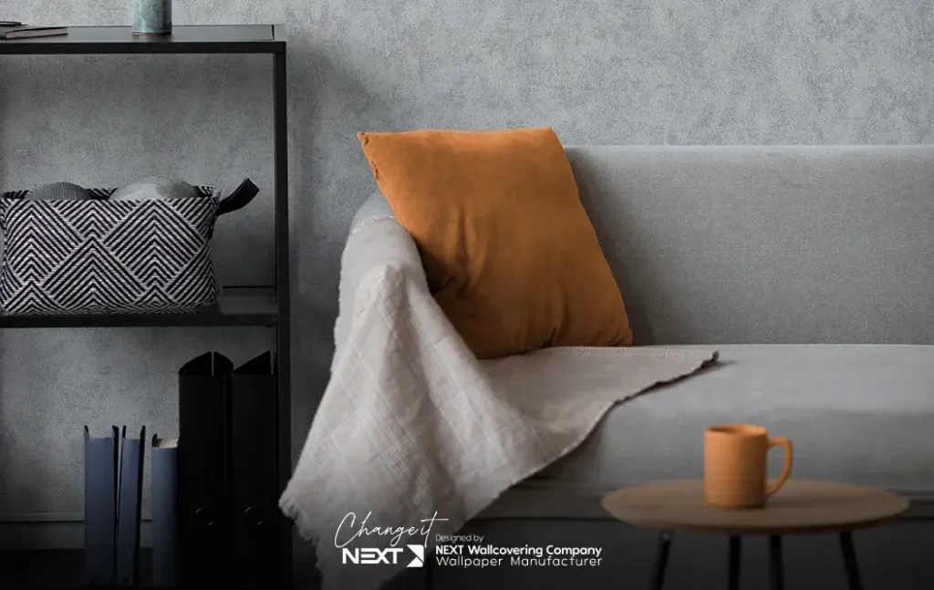 ترکیب رنگ مبل طوسی و خردلی