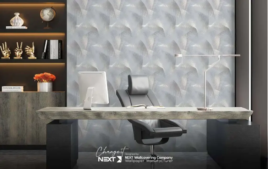 کاغذ دیواری برجسته برای اتاق کار