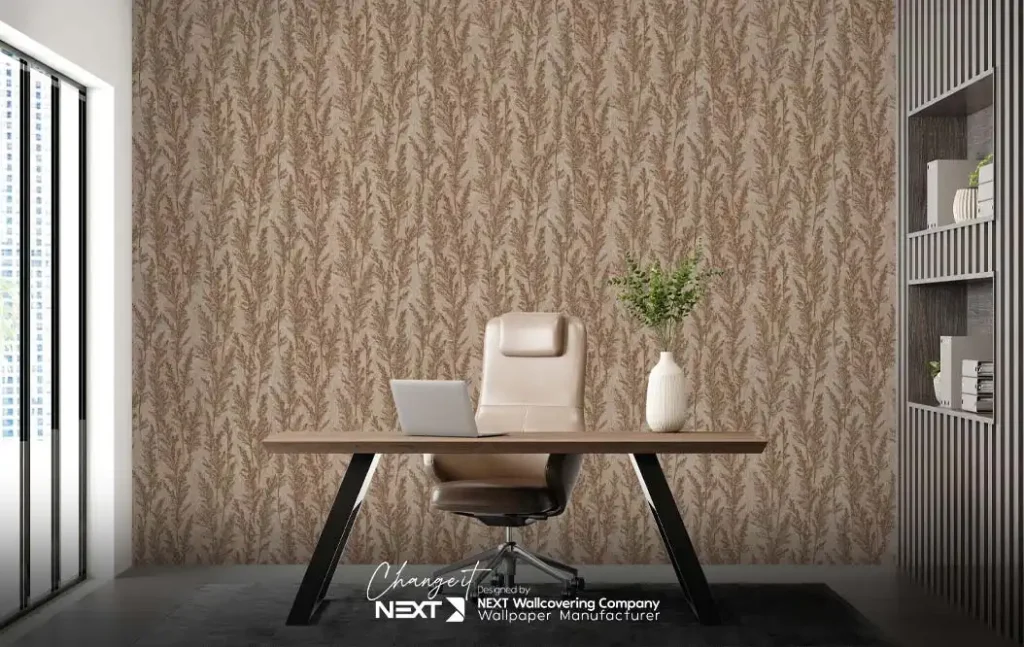 کاغذ دیواری با طرح رونده برای دفترکار