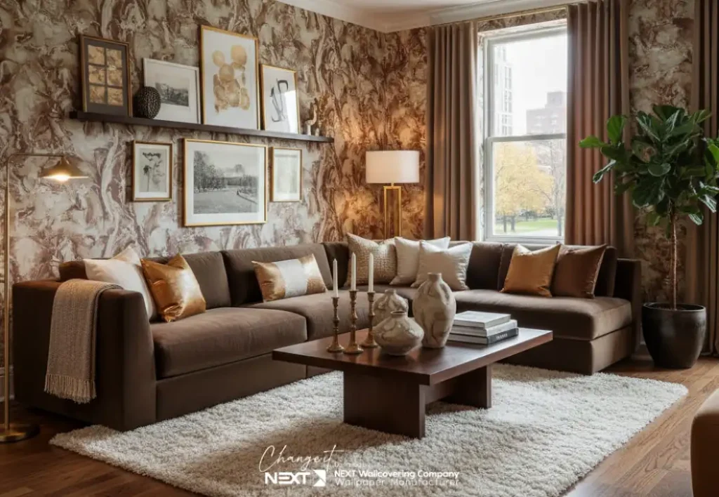 کاغذ دیواری رگه دار، پر طرفدار ترین طرح کاغذ دیواری