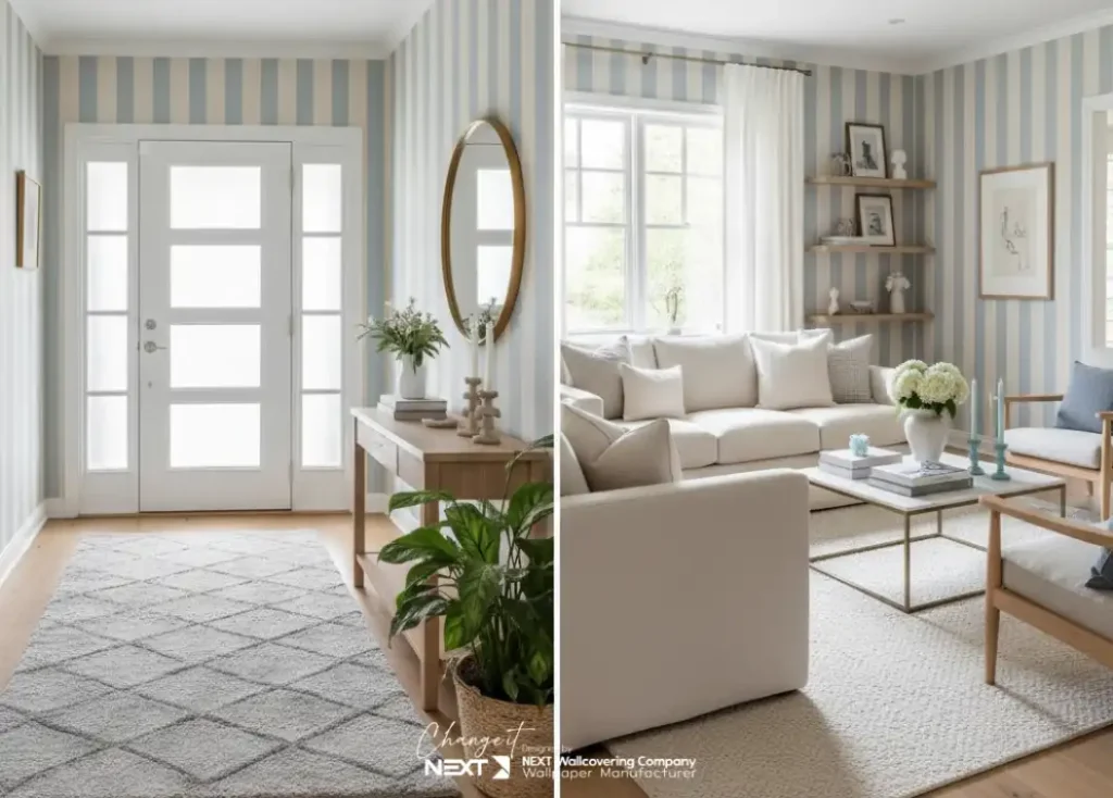 کاغذ دیواری راه راه، پر طرفدار ترین طرح کاغذ دیواری