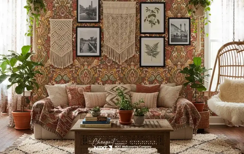 سبک بوهمی در کاغذ دیواری ، ترند ترین سبک کاغذ دیواری در سال 1404