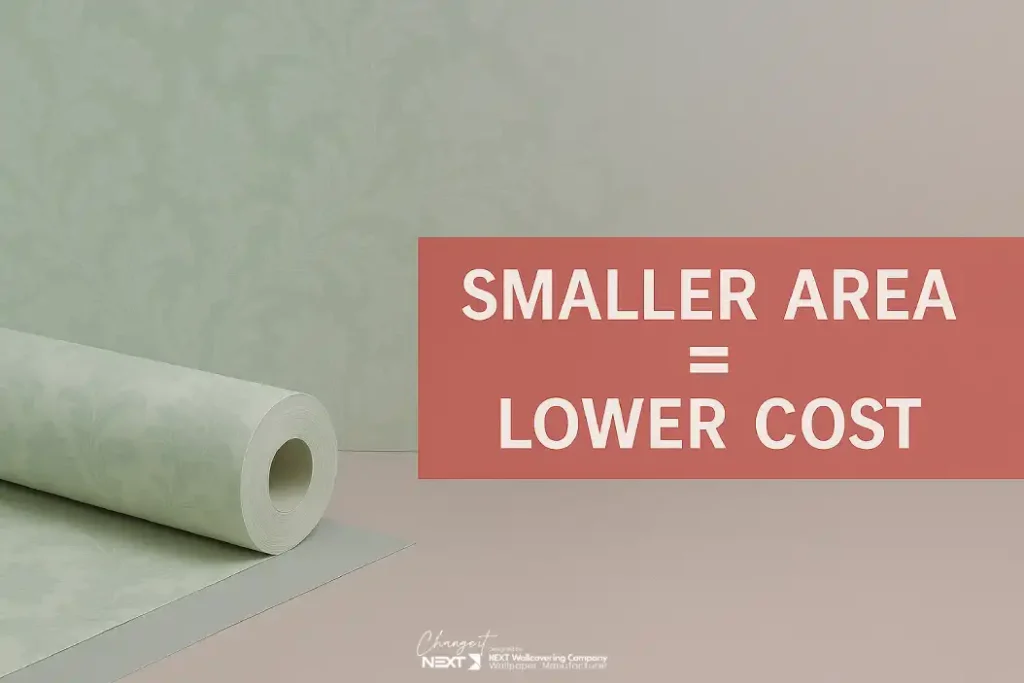 متراژ فضا با هزینه نصب کاغذ دیواری رابطه مستقیم دارد.