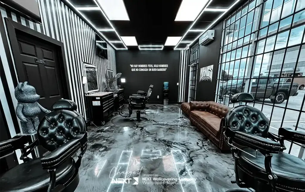 دکوراسیون ارایشگاه مردانه جدید