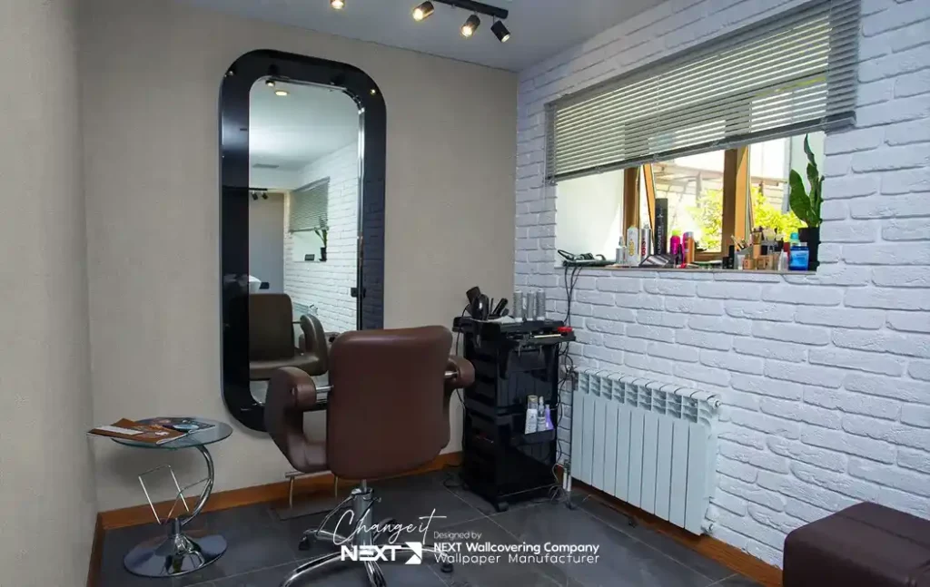 دکوراسیون سنگی برای آرایشگاه مردانه