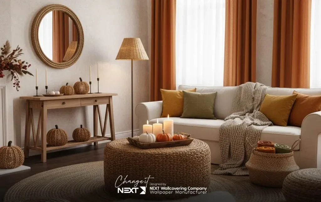 استفاده از رنگ های پاییزی در دکوراسیون پاییزی