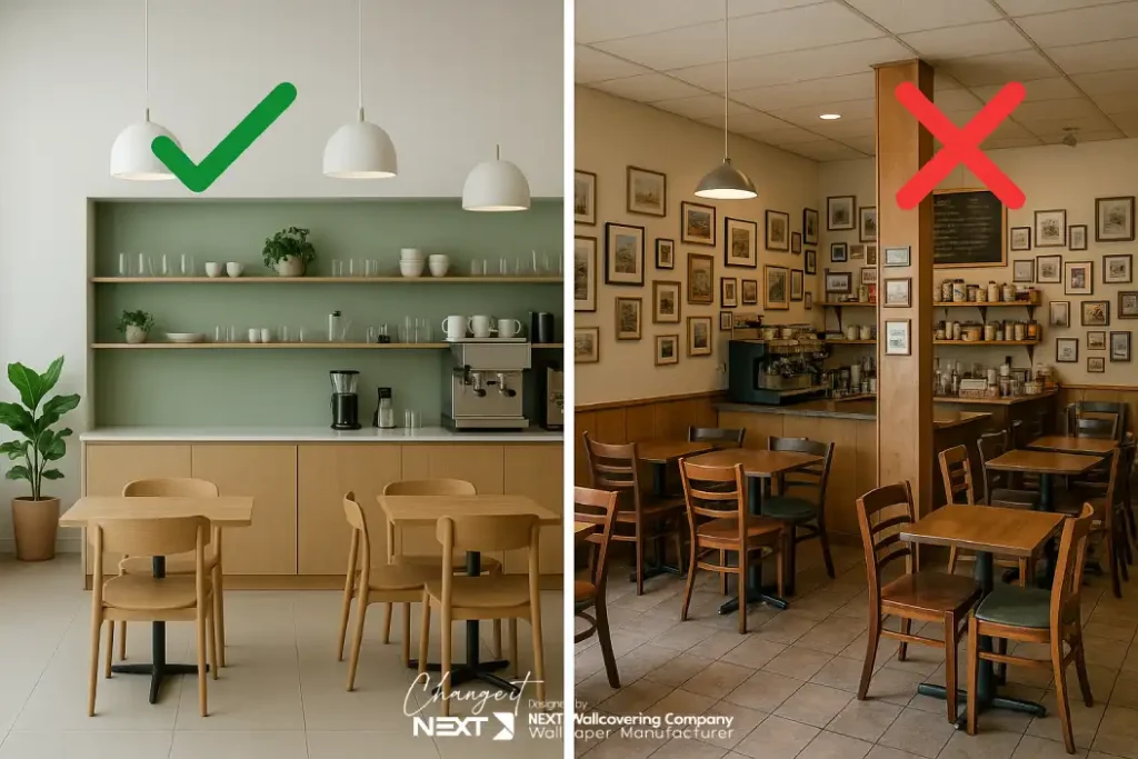 اصول پایه در طراحی دکوراسیون کافه