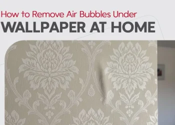 حباب زیر کاغذ دیواری